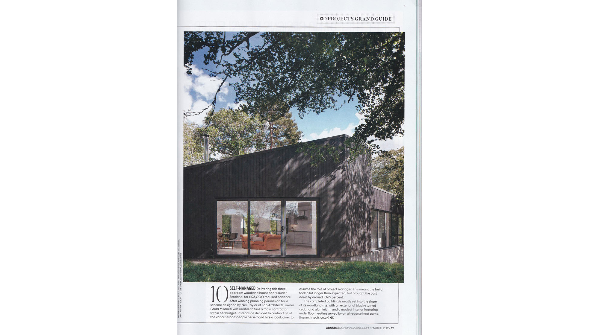 Woodland House Featured in Grand Designs Magazine, 